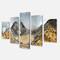 Designart - Volcano Panorama with Dramatic Sky - Landscape Canvas Art Print